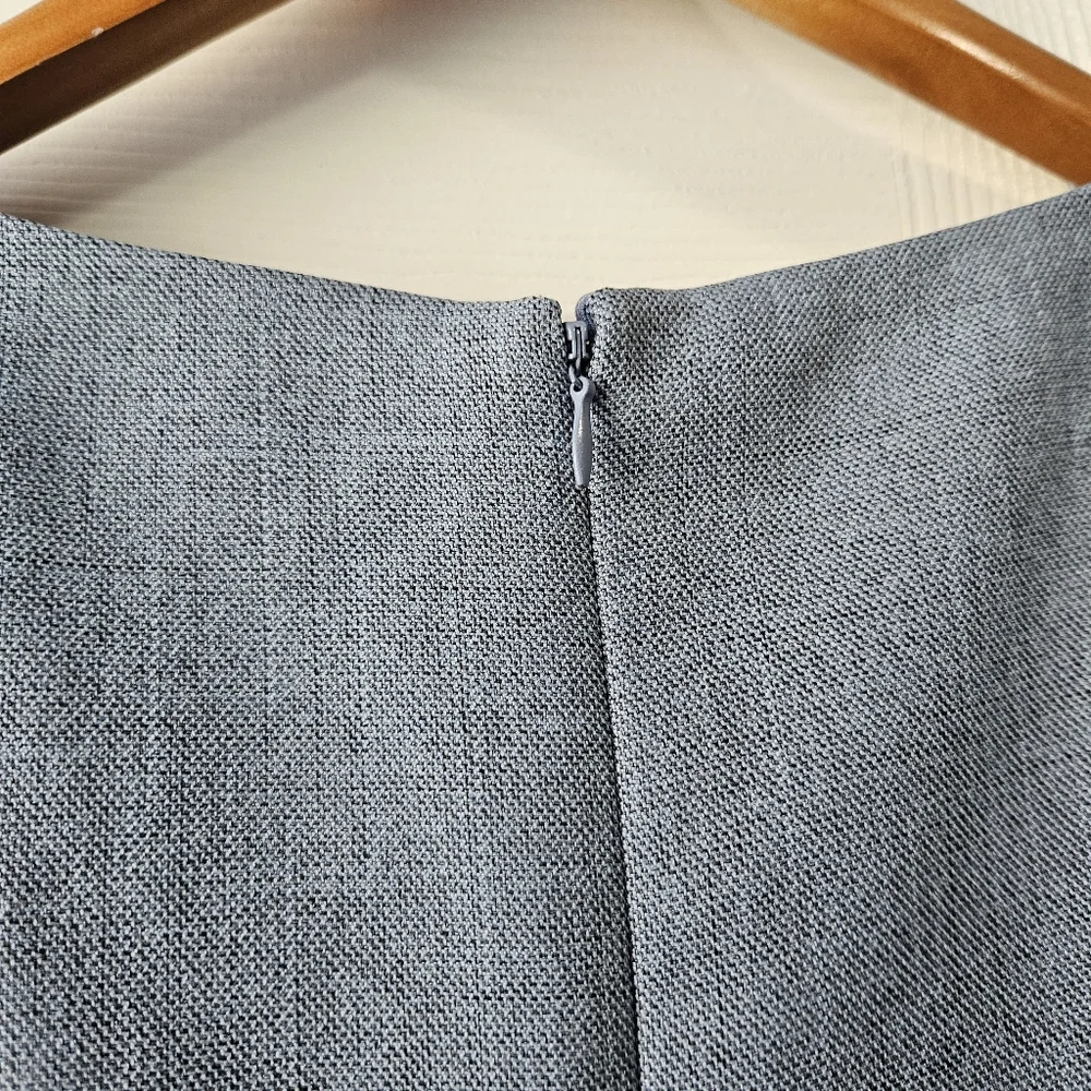 Preston & York Light Blue Short Sleeve Midi Sheath Dress - Picture 6 of 8
